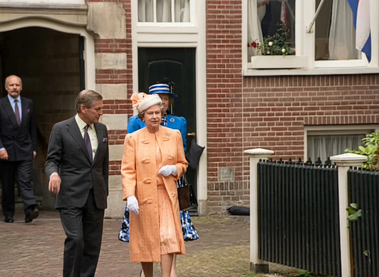 Queen Elizabeth II at the Begijnhof.
