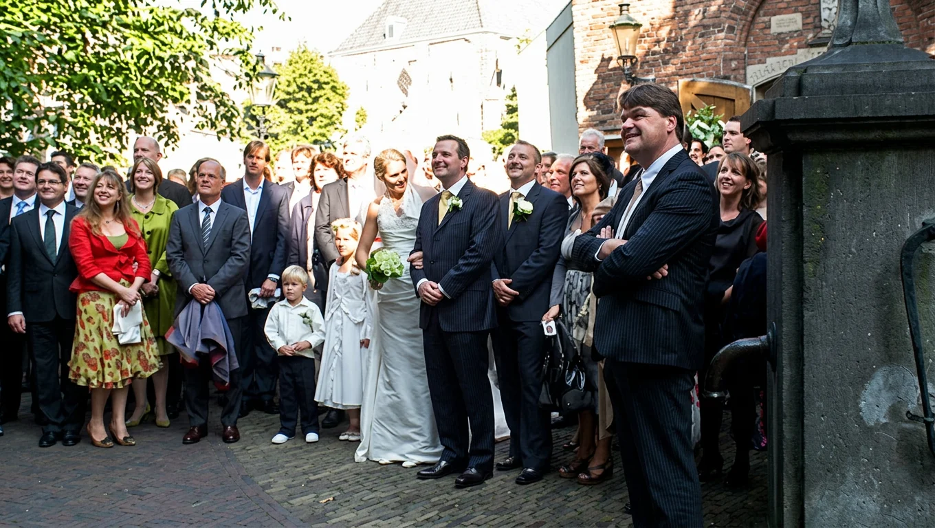 A wedding at the English Reformed Church.